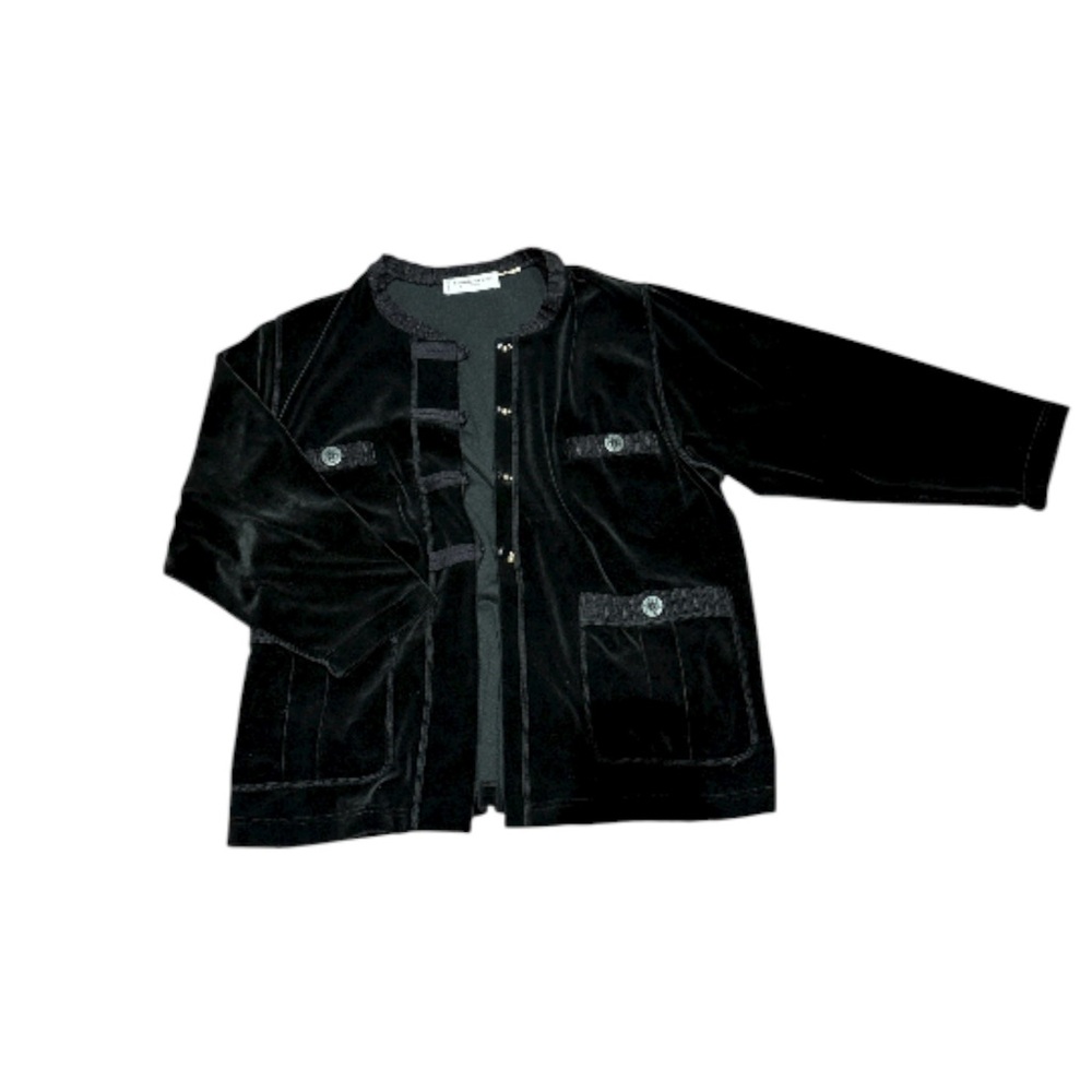 Sonia Rykiel Paris Black Velvet Blazer